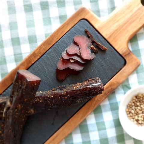 Wild boar biltong (dried meat) - whole (200g) | Wildwurst.ch