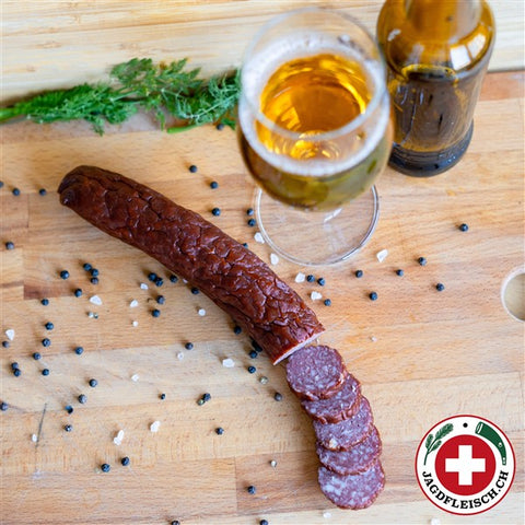 Wild boar dry sausage JAGDFLEISCH.CH (165g) | Wildwurst.ch