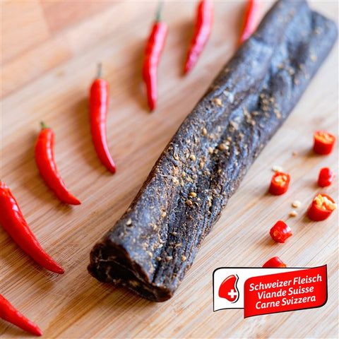 Chilli beef biltong (low-fat) - whole (200g) | Wildwurst.ch