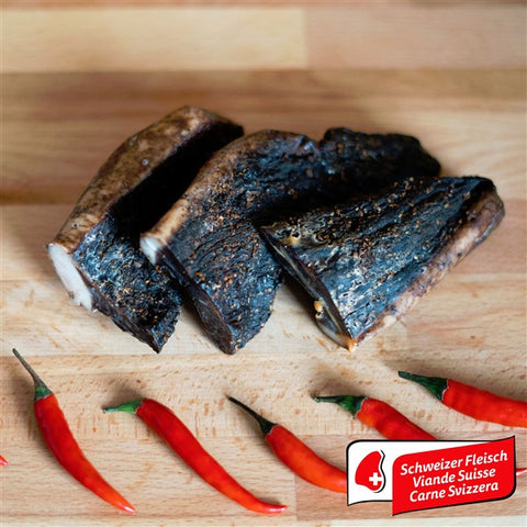 Chilli beef biltong (fatty) - whole (200g) | Wildwurst.ch